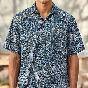 Cooke Street Men’s Aloha Hawaiian Shirt Size Medium